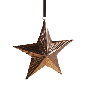 Single Iron Star-Shaped Gold <b>Ornament</b> Hand Painted Eco-Friendly Modern Luxury Design Tabletop Christmas Factory Wholesale - Product Image 3