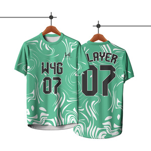 Personalized Wear 4 Games Men's Soccer Jerseys 100% Polyester Fabric Breathable Eco Friendly Anti Bacterial Quick Dry Jerseys - Product Image 4