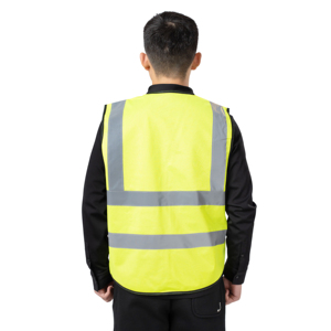 เสื้อกั๊กนิรภัยกันน้ำ ANSI Class 1 ผ้าไนลอน ระบายอากาศ น้ำหนักเบา แห้งเร็ว ขายดี พร้อมแถบสะท้อนแสงมองเห็นได้ชัดเจน ซิปด้านหน้า - Product Image 4