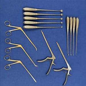 ชุดเครื่องมือผ่าตัดกระดูกสันหลังและกระดูกอ่อน 14 ชิ้น ยี่ห้อ Azicon ประกอบด้วยเครื่องมือตัดกระดูกและเครื่องมือผ่าตัดอื่นๆ สำหรับการผ่าตัดกระดูกสันหลังและการถอดแรงกด - Product Image 2