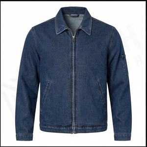 High Quality Custom Cotton Toddler <b>Boys</b> <b>Jackets</b> Stylish Denim <b>Jacket</b> for Kids and Men Solid Pattern Front Logo Winter Season - Product Image 2