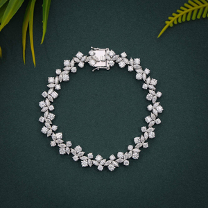 Luxury Round Brilliant Lab Grown Diamond Bracelet IGI Certified 10K 14K 18K Solid <b>Gold</b> Yellow <b>Rose</b> White Jewelry For Women - Product Image 4