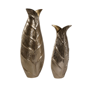 Juego de Dos Jarrones de Mesa Estilo Jarra, Hechos a Mano, Decoración Moderna para el Hogar, Jarrones Metálicos para Hoteles y Restaurantes - Product Image 1