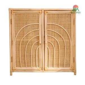 Armoire en rotin Nhat Minh avec design cintré pour enfants, unité de rangement écologique - Product Image 1