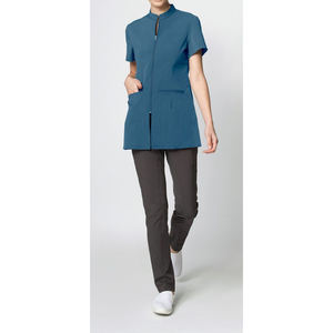 Nouvelle Tunique de Salon de Beauté Personnalisée, Uniforme Élastique pour Manucure et Spa, Blouse de Travail avec Dentelle Ajustable Tricotée pour Femmes Grandes Tailles - Product Image 4