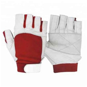 Gants de navigation à doigts coupés en cuir respirant, gants de bateau en cuir synthétique pour hommes à doigts courts, prix de gros abordable - Product Image 2
