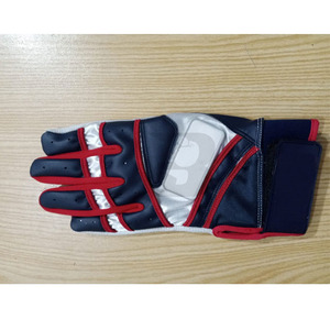 High Quality <b>Baseball</b> Batting Glove Professional Teams Wear Breathable Leather Knit Fabric Pull On Unisex Adult Training Glove - Product Image 6