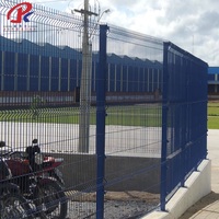 Panneau de clôture en treillis soudé galvanisé 3D, cadre métallique, clôture en treillis métallique incurvé 3D pour jardins, aéroports, maisons résidentielles