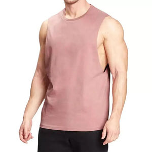 Servicio OEM, Camisetas sin Mangas para Hombre de Talla Grande, Personalizadas, de Buena Calidad, para Fitness y Entrenamiento, Camisetas Deportivas Vintage de Algodón para Hombre - Product Image 2