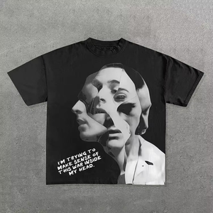 เสื้อยืดโอเวอร์ไซส์ผู้ชาย ผ้าสแปนเด็กซ์/โพลีเอสเตอร์ 220 GSM ซักแบบ Stone Washed โลโก้ปั๊มนูนด้านหน้า ระบายอากาศ แห้งเร็ว สีดำ - Product Image 3