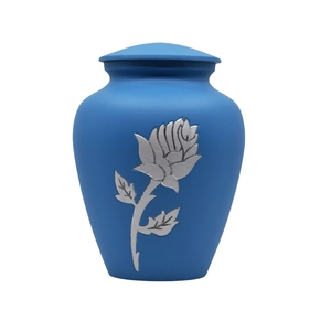 Urna Funeraria de Aluminio Grabada en Blanco y Plateado de Alta Calidad, Urnas de Cremación Grabadas a Mano para Cenizas de Adultos, Urna Decorativa al por Mayor - Product Image 2