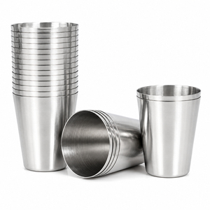 Gobelet en acier inoxydable de qualité alimentaire, incassable, écologique, empilable, pour le camping, les bars et les restaurants - Product Image 5