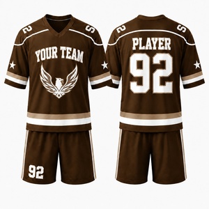 Performance Lacrosse Jersey Uniform Set Custom Team Name Letter Sublimation Printed Breathable <b>Mesh</b> Fabric for Professional Team - Product Image 1