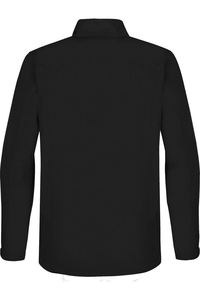 Veste Softshell Décontractée pour Homme Boomletcorp, Coupe Slim, Coupe-Vent, Noire, Col à Capuche, Design Tissu Tendance - Product Image 2