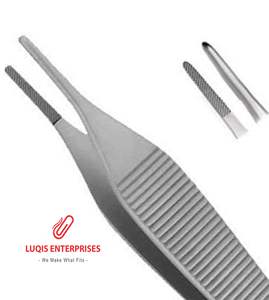 Pinzas Adson con Mordazas Dentadas de Carburo de Tungsteno, Pinzas Quirúrgicas de Acero Inoxidable, Instrumento Médico - Product Image 2