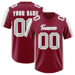 New Custom Sublimation American Football Jersey Athletic Sportswear Breathable <b>Mesh</b> Fabric Performance Short <b>Shirt</b> Comfortable - Product Image 3