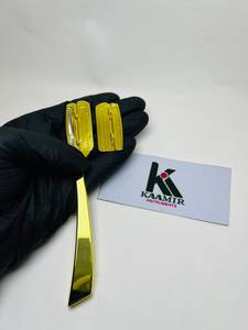 มีดโกนหนวด Kaamir KI-SR-63 สำหรับช่างตัดผมมืออาชีพ ใบมีดเดี่ยว สแตนเลสอย่างดี ด้ามจับสีทองเมทัลลิก - Product Image 2