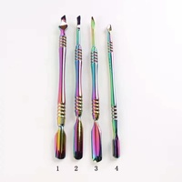 Pousse-cuticules professionnel double embout en acier inoxydable, outil de manucure avec manche confortable, option logo personnalisé