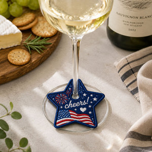 Étiquettes personnalisées pour pieds de bouteille de vin, brodées et imprimées, découpées sur mesure, écologiques, vente en gros pour événements et bars - Product Image 6