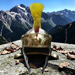 หมวกนักรบเทมพลาร์ยุคกลาง หมวกเกราะนักรบเทมพลาร์ ของตกแต่งบ้านและสำนักงานทำจากโลหะเหล็กโบราณ - Product Image 5