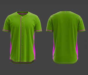 Maillot de baseball personnalisé, impression par sublimation, prix d'usine |   Kit de baseball d'équipe avec logo et numéros personnalisés |   Polyester respirant - Product Image 3
