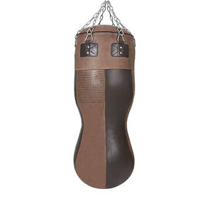 Premium Quality Best Selling Heavy Duty Leather Sand Filled Adjustable Height MMA Boxing Punching Bag With New Design Punch Bags - Product Image 1