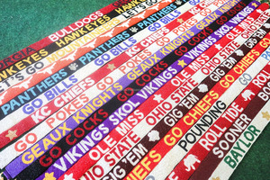Custom Beaded Purse Straps Collegiate Spirit Fashion <b>Bag</b> <b>Accessories</b> Colorful Sequin Design Gameday Ready - Product Image 4