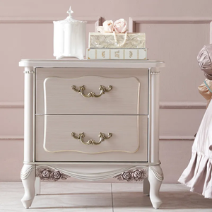 Meubles de chambre à coucher en acajou de luxe de style victorien français, ensemble de lit capitonné sculpté à la main avec banc et tables de chevet, hôtel, villa - Product Image 6