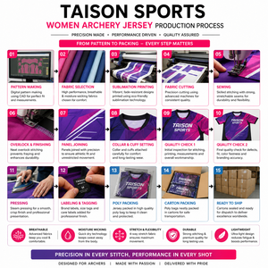 Maillot de Tir à l'Arc pour Hommes, Manches Courtes, 160 GSM, Polyester Interlock Premium à Séchage Rapide, Rouge, Or, Blanc, Logo Personnalisé par Sublimation, Uniforme d'Équipe - Product Image 4