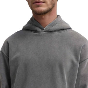 Sweat à capuche pour homme de haute qualité, style streetwear hip-hop, délavé à l'acide, effet soleil, coupe oversize, idéal pour l'hiver - Product Image 6