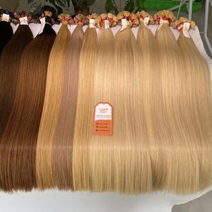Vente en gros d'extensions de cheveux Remy vierges crues vietnamiennes à pointe plate 100% à double tirage, cuticule alignée Perucas De Cabelo - Product Image 2