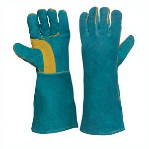 Guantes de Soldador ISONZ de Cuero Sintético con Diseño Personalizado, 2 mm de Grosor, 14 Pulgadas, Anti-Impacto/Anti-Corte, para Soldadura TIG/MIG - Product Image 1