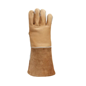 Gants de soudage en cuir de vache résistants à la chaleur et aux flammes, gants de sécurité pour travaux industriels et de construction - Product Image 3