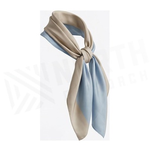 Women's Square <b>Silk</b> Scarf Solid Color Elegant Multi-Functional Fashion Accessory All Seasons - Product Image 3