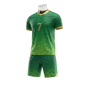 Uniforme de Fútbol Personalizado por Sublimación OEM, Conjunto de Camiseta de Fútbol para Equipo, Ropa Deportiva Transpirable de Secado Rápido, Unisex, Servicio Personalizado al por Mayor - Product Image 1