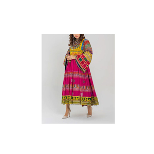 Vestido afgano tradicional para mujer, hecho a mano, largo, estilo maxi, ropa étnica modesta, elegante, para festivales. - Product Image 6
