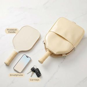 Bolsa profesional para palas de pickleball, estuche de cuero para equipo deportivo, hecho de cuero para proteger las palas y facilitar su transporte. - Product Image 5