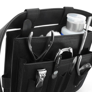 ระบบเข็มขัดช่างทำเล็บหนังคุณภาพสูงขายส่ง |   กระเป๋าจัดระเบียบหนังวัวแท้ |   ขนาดเอวปรับได้ - Product Image 3