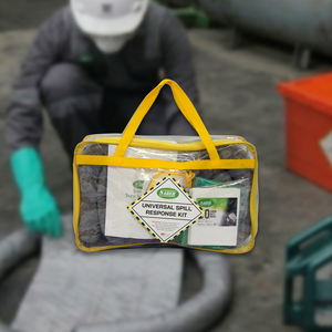 Kit Universal para Derrames de 45 Litros, Bolsa Transparente Flexible, Kit Multiusos Absorbente para Control de Derrames de Aceite, Productos Químicos y Líquidos en Emergencias - Product Image 3