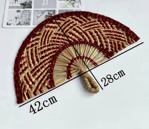 Abanico Decorativo Natural Hecho a Mano en Vietnam, de Palma, Bambú y Hierba Marina, para Decoración del Hogar, Restaurantes y Resorts - Product Image 1