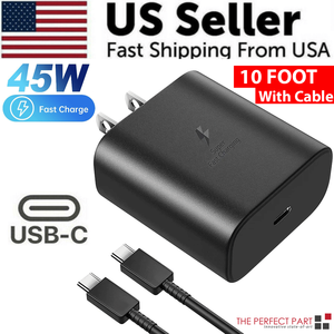 45W USB-C Super veloce caricatore da parete con 10FT cavo compatibile con per Samsung per Galaxy S20 S21 S22 S23 - Product Image 1