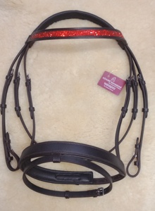 Bride de cheval balistique en cuir anglais, classique, de meilleure qualité - Product Image 3
