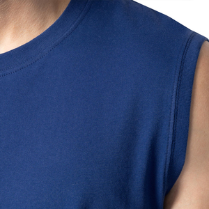 Camiseta sin mangas de algodón de alta calidad para hombre, chaleco deportivo de poliéster para gimnasio, camiseta sin mangas para entrenamiento. - Product Image 5