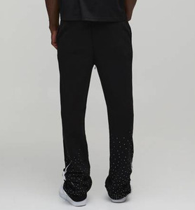 Jogging personnalisés pour hommes imprimés DTF, mélange de coton, pantalons de survêtement de qualité supérieure, tissu respirant et doux, fabrication OEM et ODM - Product Image 2