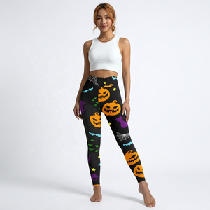 Leggings de Yoga Estampados, Cintura Alta, Largos, Spandex, Poliéster, Elásticos en Cuatro Direcciones, Pantalones para Mujer - Product Image 4