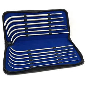 Curved Van Buren Sound Urethral Set of 8 Surgical Instruments Kit Manual Stainless Steel CE Certified Class I by <b>Blush</b> Surgical - Product Image 5