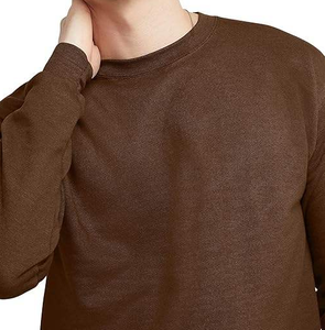 Custom Printed Unisex Winter Sweatshirts New Arrival 2026 Cotton Fleece Wholesale Crew Neck Sweatshirt Men - Product Image 3