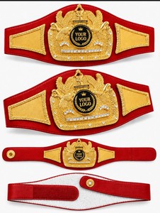Cinturón de Campeonato Personalizado Fundido a Presión, Trofeo de Lucha Libre con Logotipo Personalizado, Premio de Cuero, Venta al por Mayor para Karate, MMA, Judo, Boxeo - Product Image 2
