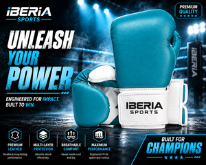 Gants de boxe personnalisés IBERIA pour l'entraînement, le sparring et le sac de frappe, avec fermeture auto-agrippante, vente en gros OEM, gants de qualité supérieure - Product Image 6