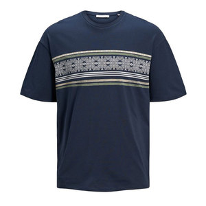 เสื้อยืดพิมพ์ลายหน้าอก สีบล็อก ผ้าคอตตอนออร์แกนิคนุ่ม แห้งเร็ว เสื้อยืดผู้ชาย เสื้อผ้าฤดูร้อนที่ดีที่สุด สไตล์สตรีทแวร์ - Product Image 1